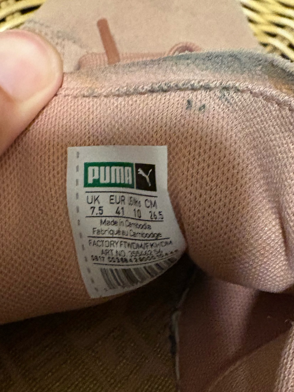 Puma Suede Sneakers in Dusty Rose with White Formstrip - Picture 5 of 8